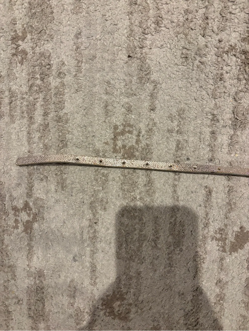 J. Crew Metallic Slim Belt in Silver - Picture 4 of 7
